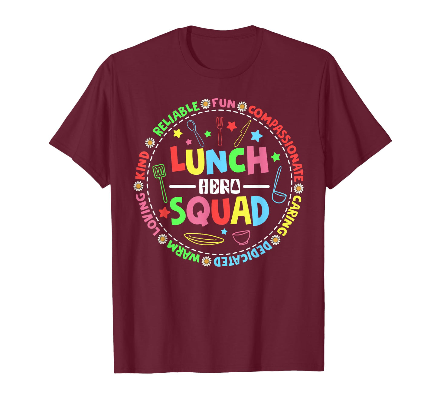 School Lunch Hero Squad Funny Cafeteria Workers Lunchroom T-Shirt
