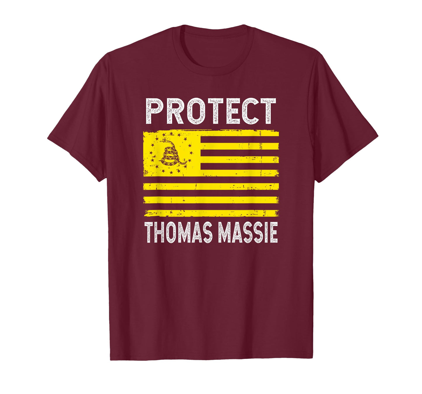 Protect Thomas Massie Gadsden Flag Libertarian T-Shirt