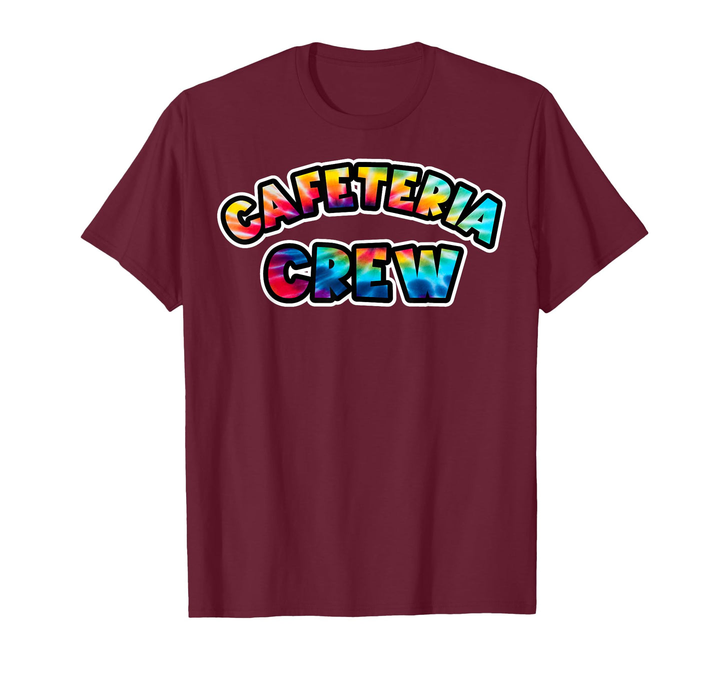 School Lunch Lady Squad a Food team Tie dye Cafeteria Crew T-Shirt