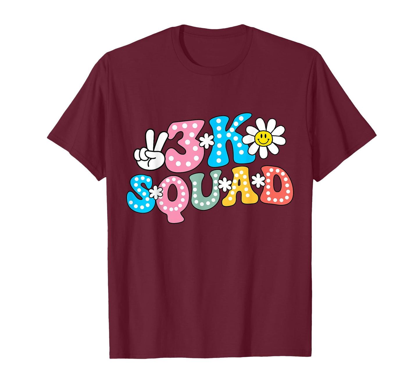 3K Squad Teacher Kid Funny Back to School T-Shirt