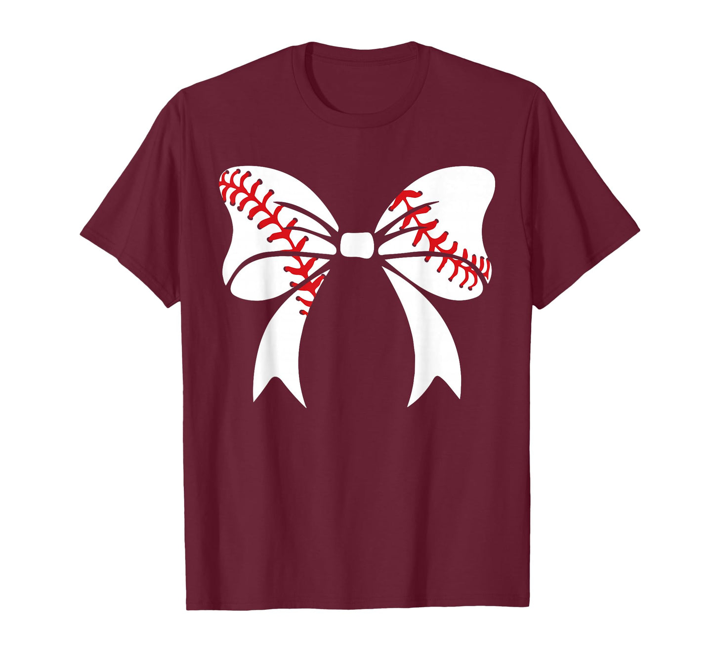 Baseball Bow Baseball Mom Mothers Day Women Baseball Mama T-Shirt