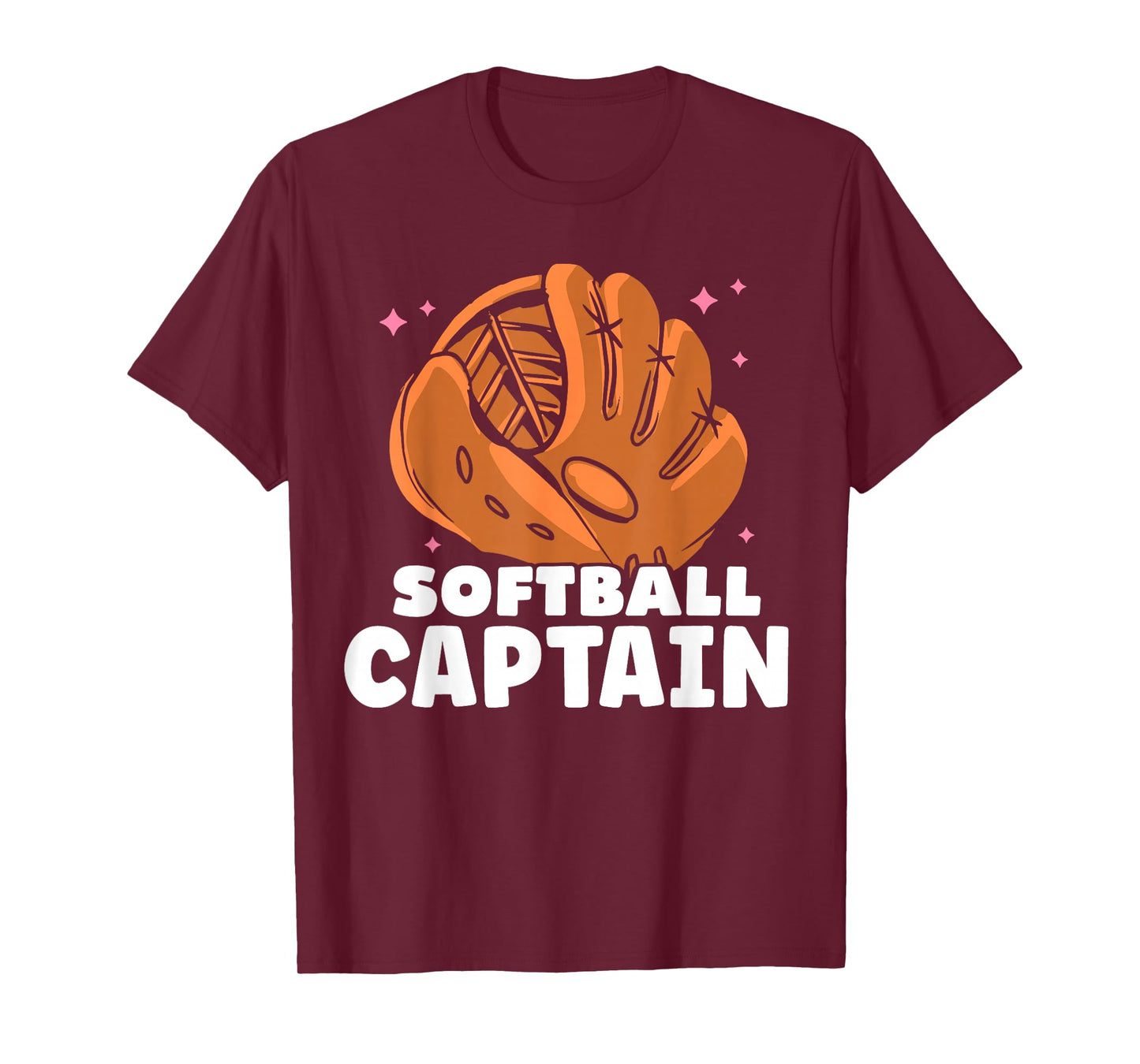 Softball Captain Cute Softballer Player Match Softball T-Shirt