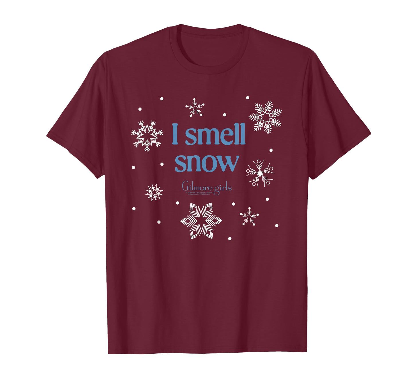 Gilmore Girls I Smell Snow with Snowflakes TV Show T-Shirt