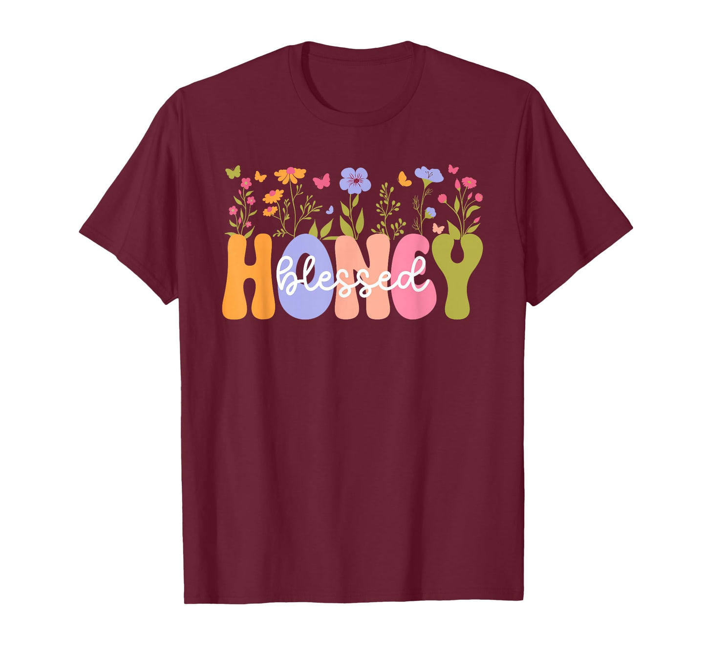 Blessed Honey Grandma Groovy Honey Grandmother T-Shirt