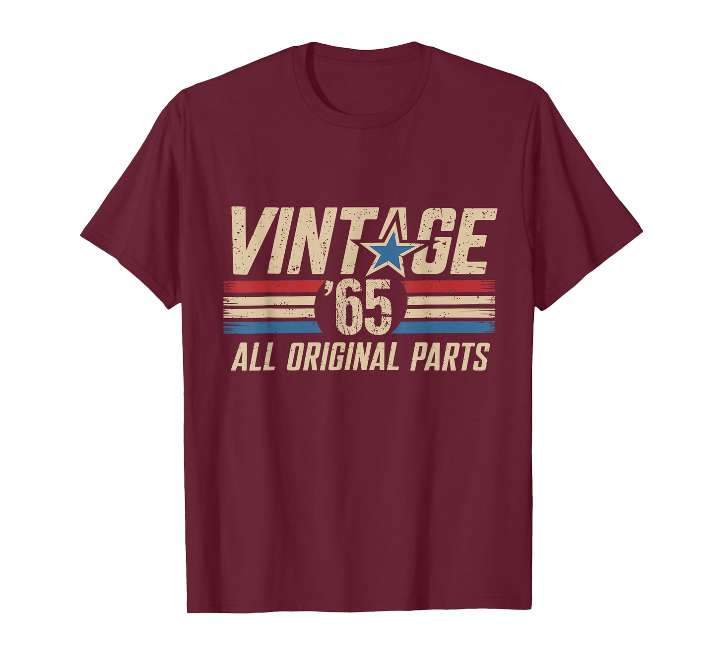 Retro Vintage 1965 All Original Parts 60th Birthday For Men T-Shirt