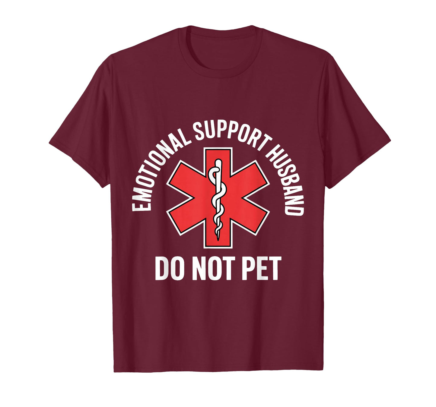 Emotional Support Husband Do Not Pet Funny Husband Couple T-Shirt