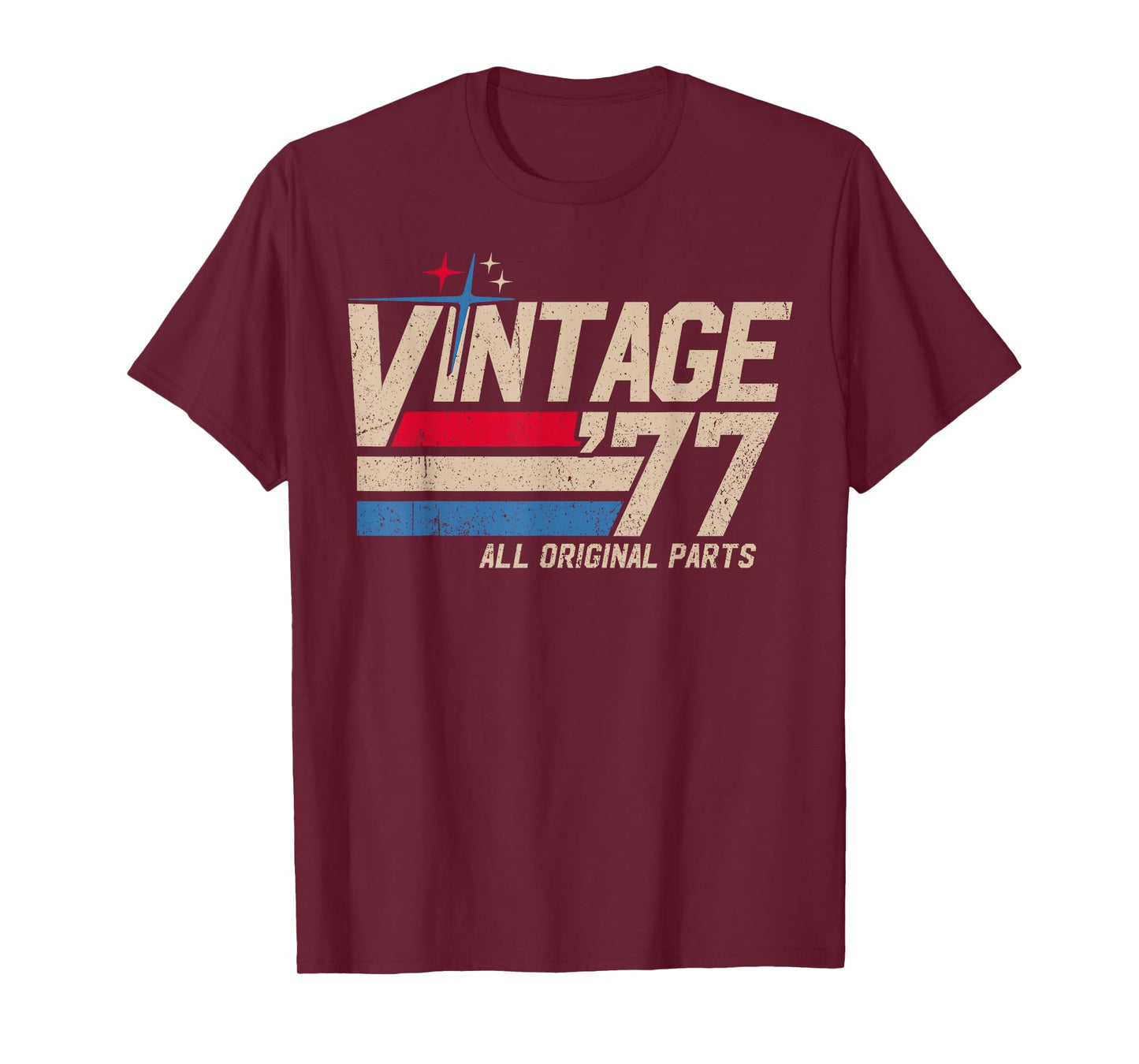 Vintage '77 Retro 48th Birthday for Men Dad USA Since 1977 T-Shirt