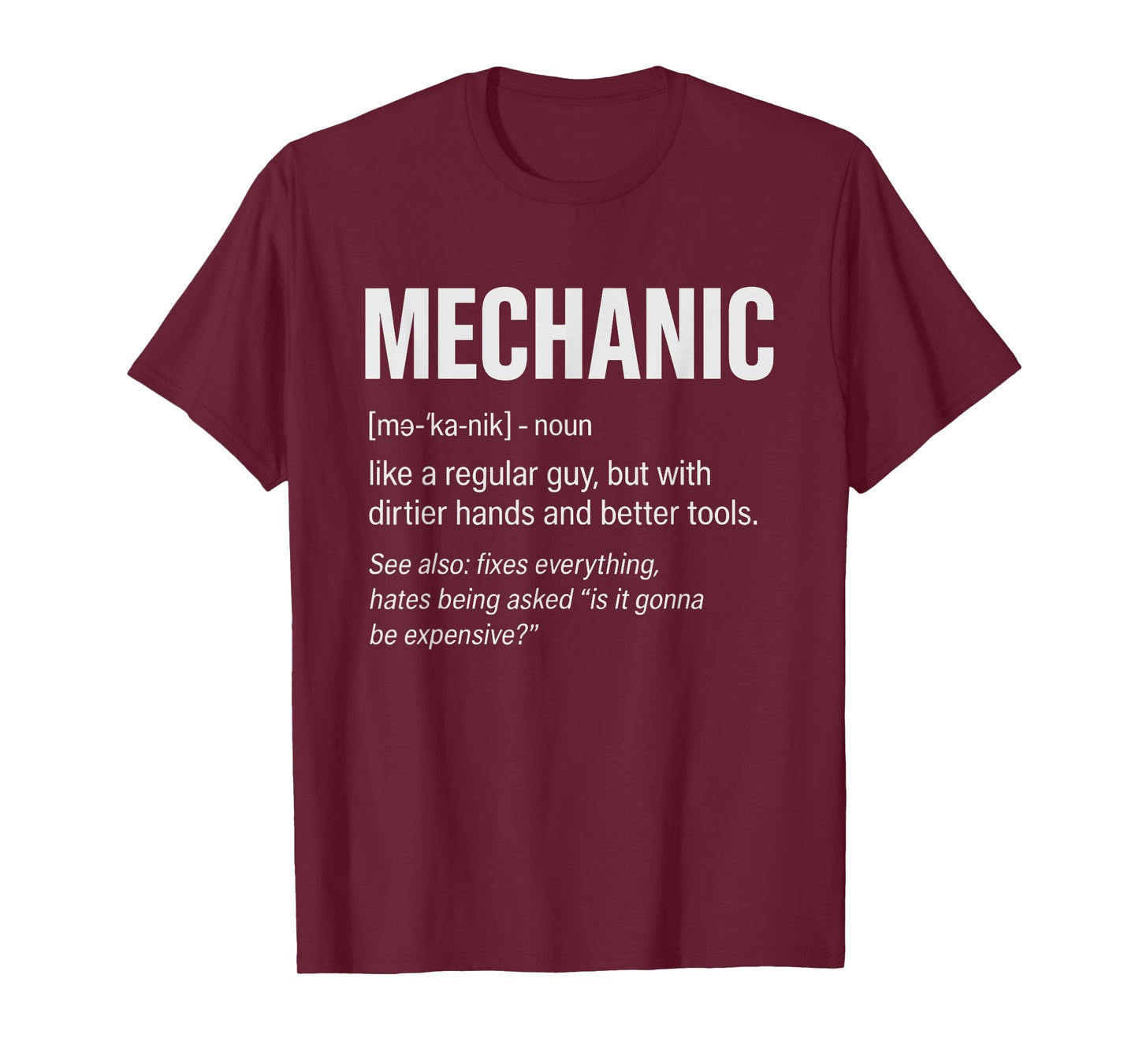 Car Mechanic Funny Mechanic Definition T-Shirt