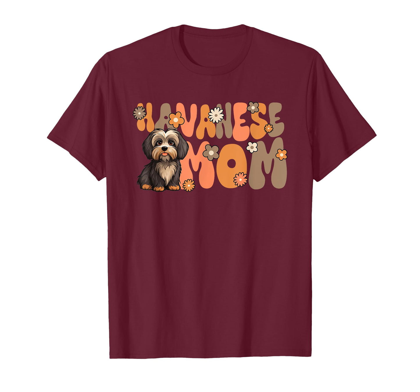 Havanese Groovy World's Best Havanese Mom T-Shirt