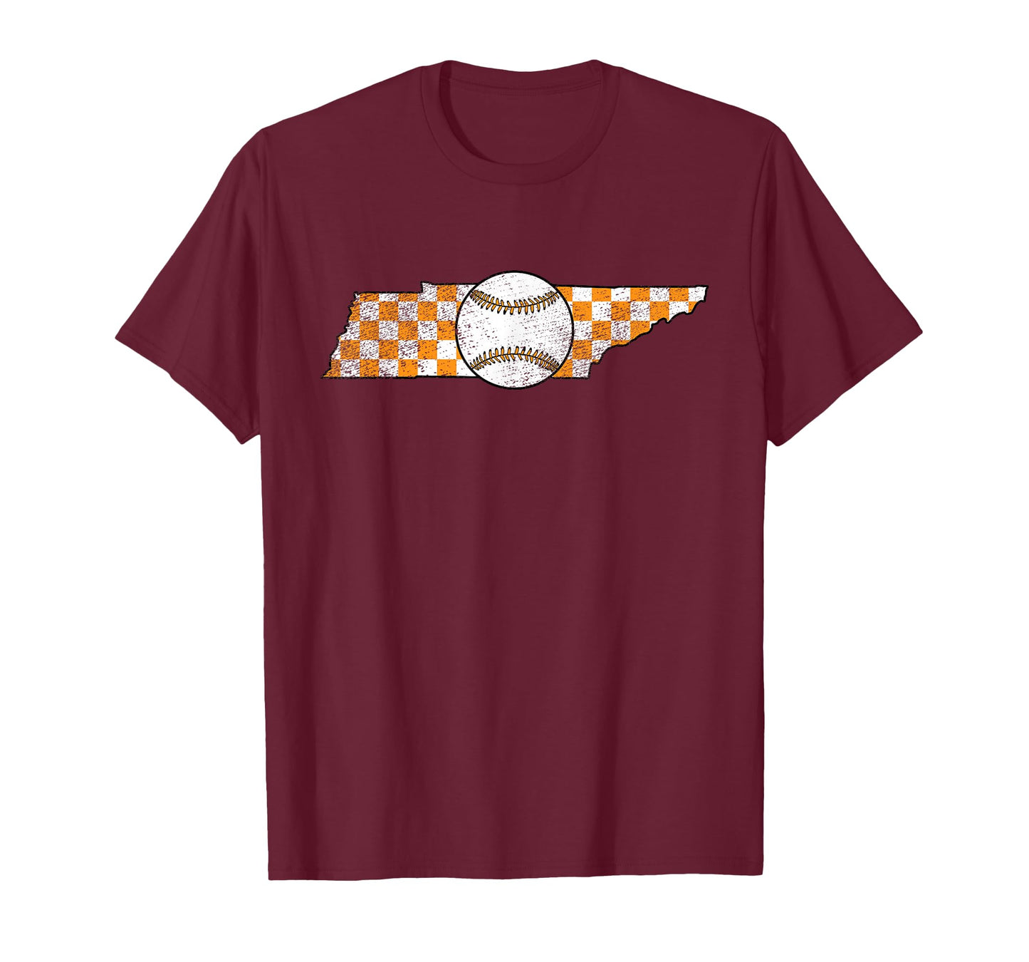 Volunteer State Tennessee Checkerboard Baseball Tennessee T-Shirt