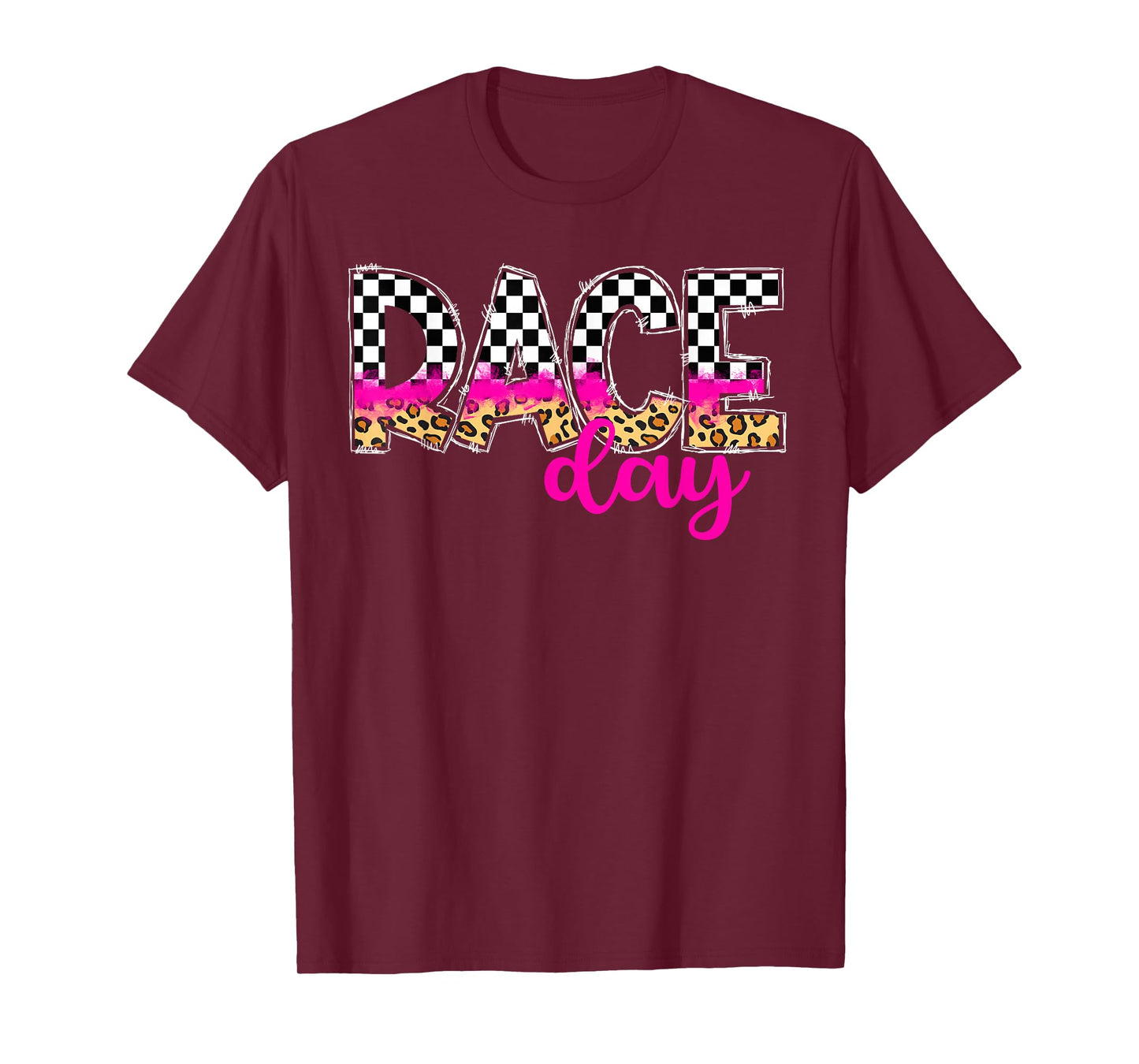 Car Race Day Car Racing Day Race Days Checkered Flag T-Shirt