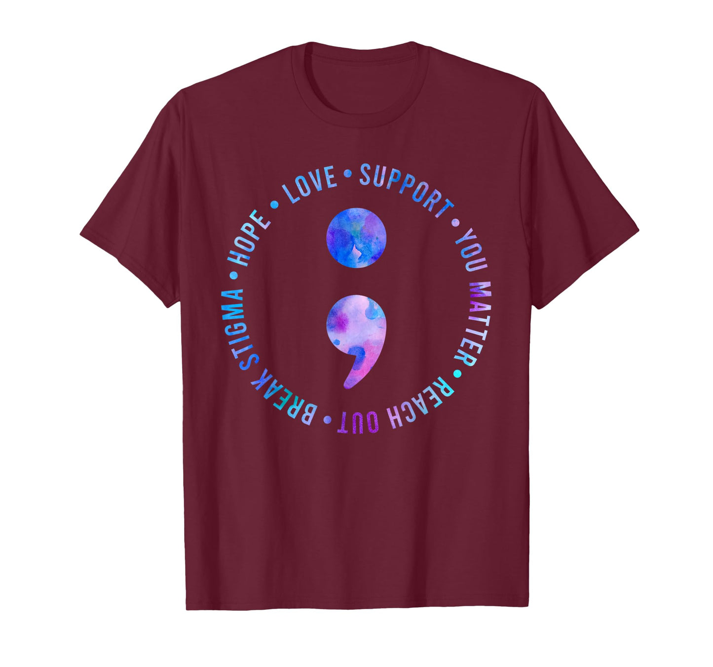 Suicide Prevention Awareness Teal & Purple Ribbon You Matter T-Shirt