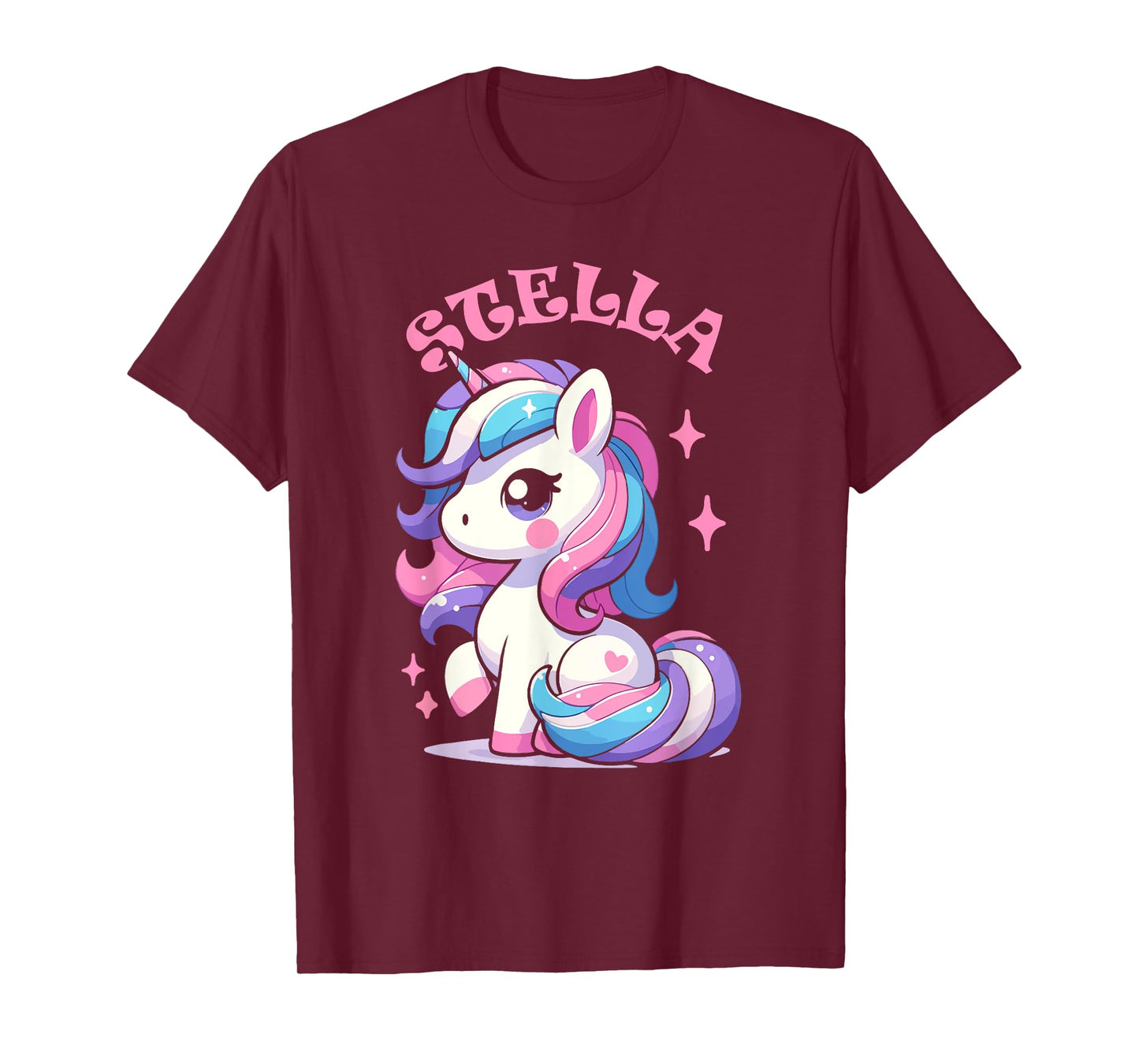 Stella Cute Unicorn Design for Girls Name Stella T-Shirt