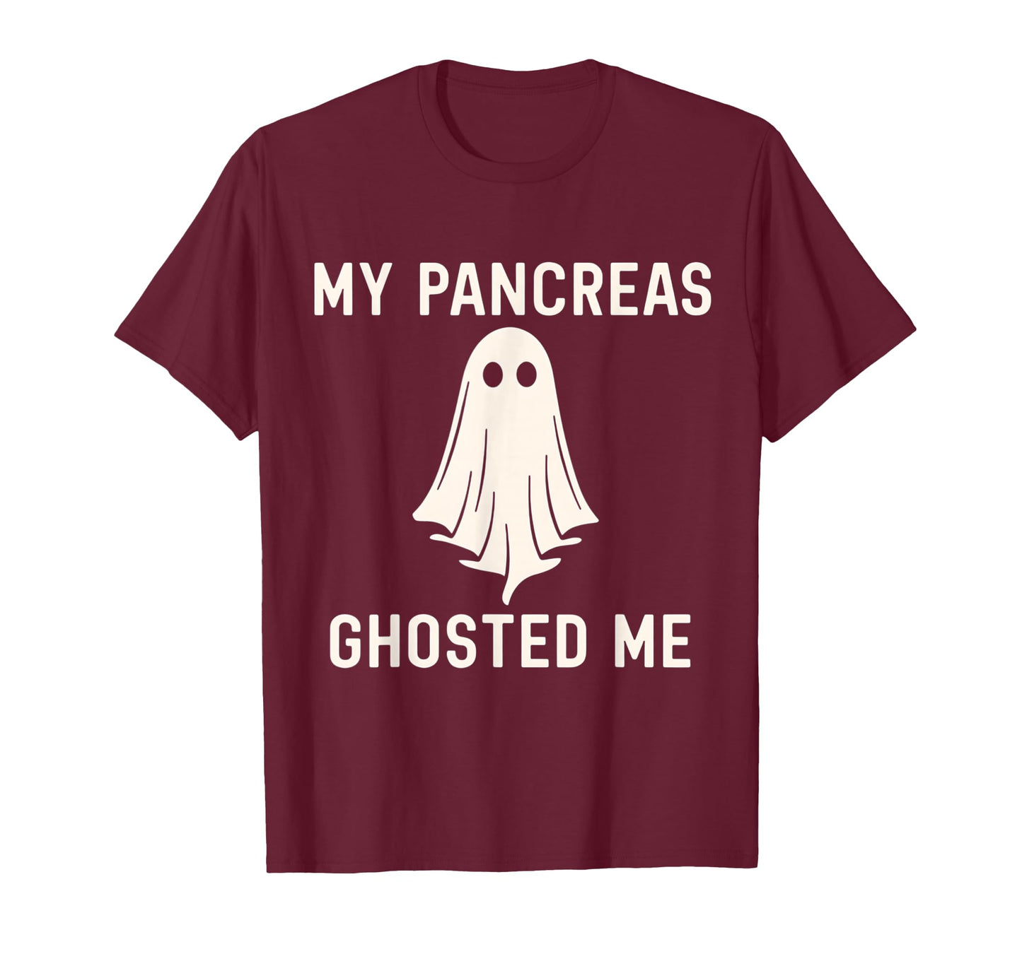 Funny Halloween Diabetes Awareness My Pancreas Ghosted Me T-Shirt