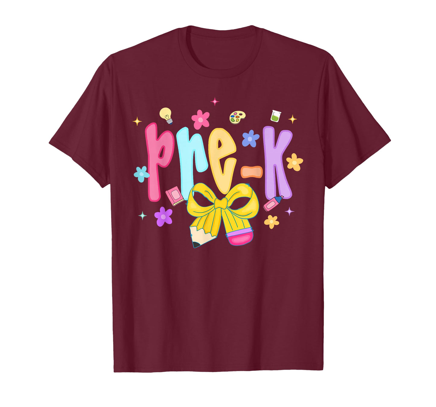 Pre-K Back to School Preschool Teacher Girl Kids T-Shirt