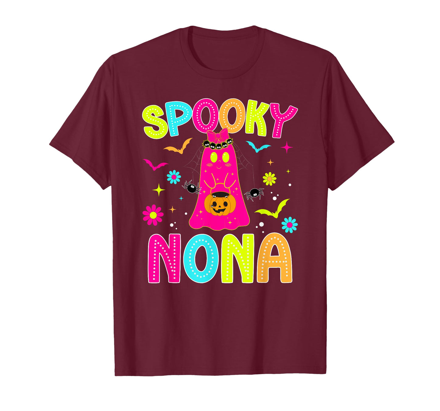 Spooky Nona Grandma Halloween Nona Grandmother Preppy T-Shirt