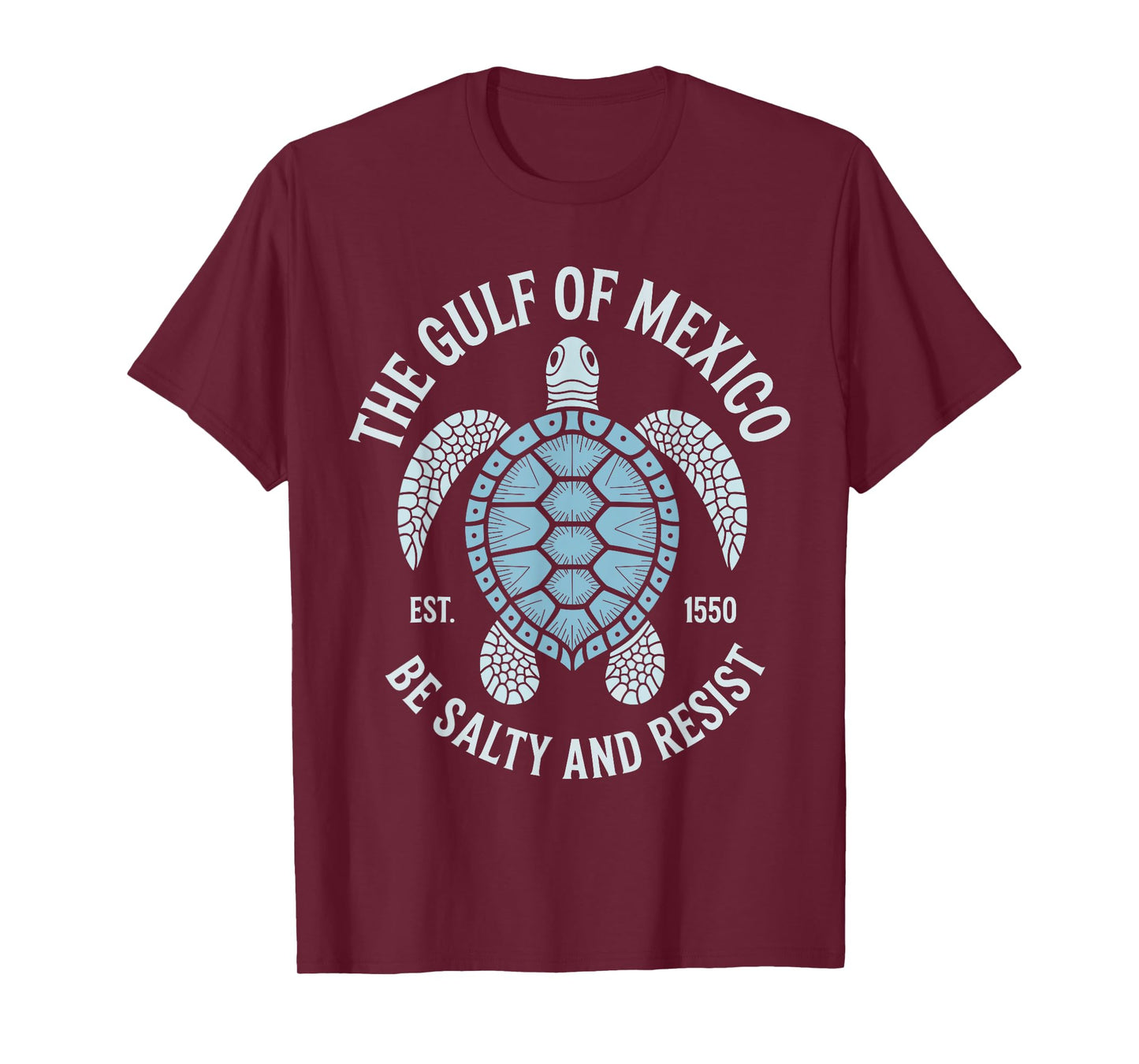 The Gulf of Mexico Be Salty and Resist Cute Sea Turtle Art T-Shirt