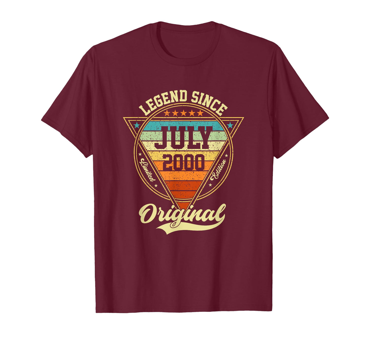 Vintage 25th Birthday Legend Since July 2000 T-Shirt