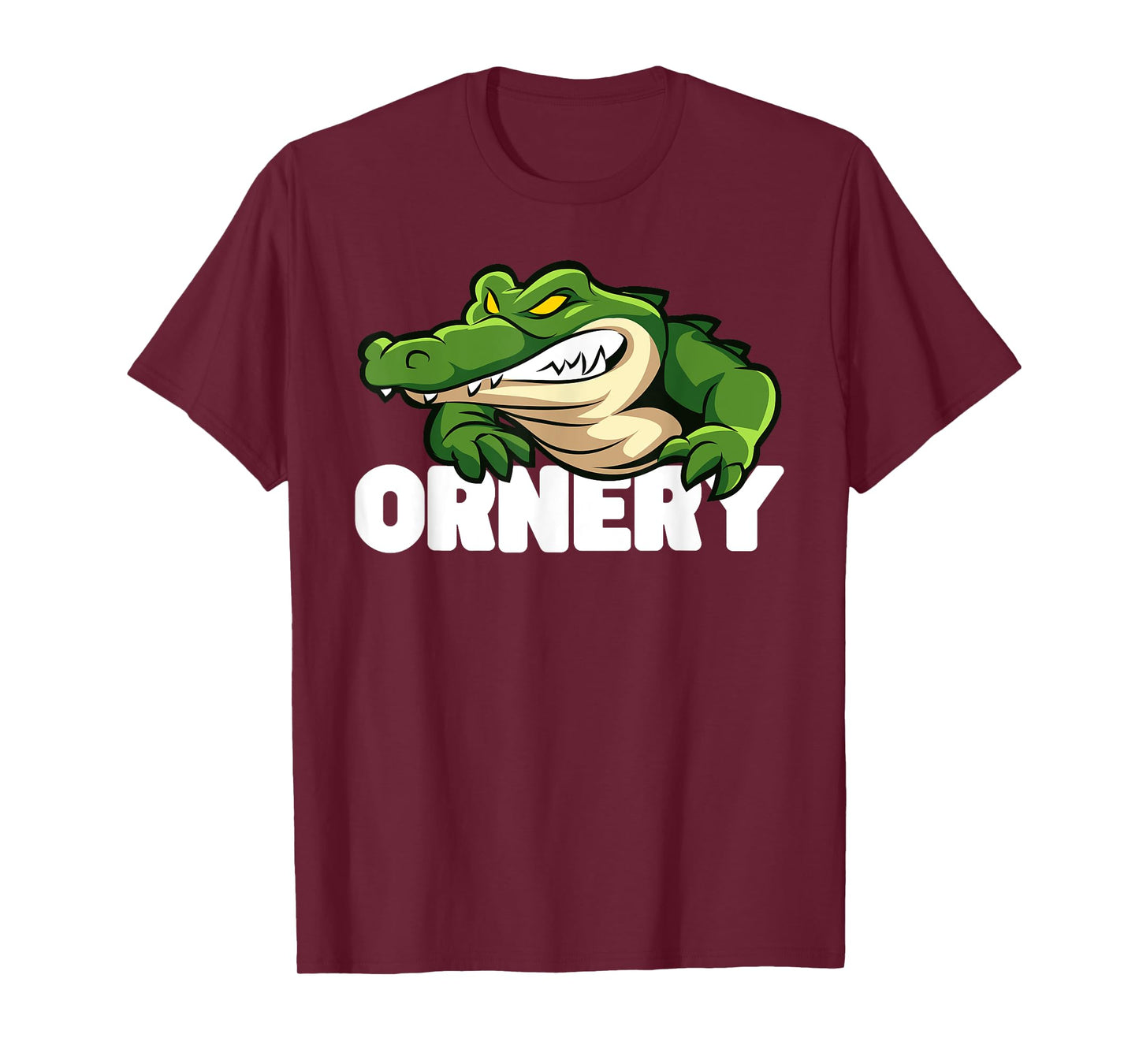 Ornery Alligators Funny Grumpy Gator Mascot T-Shirt