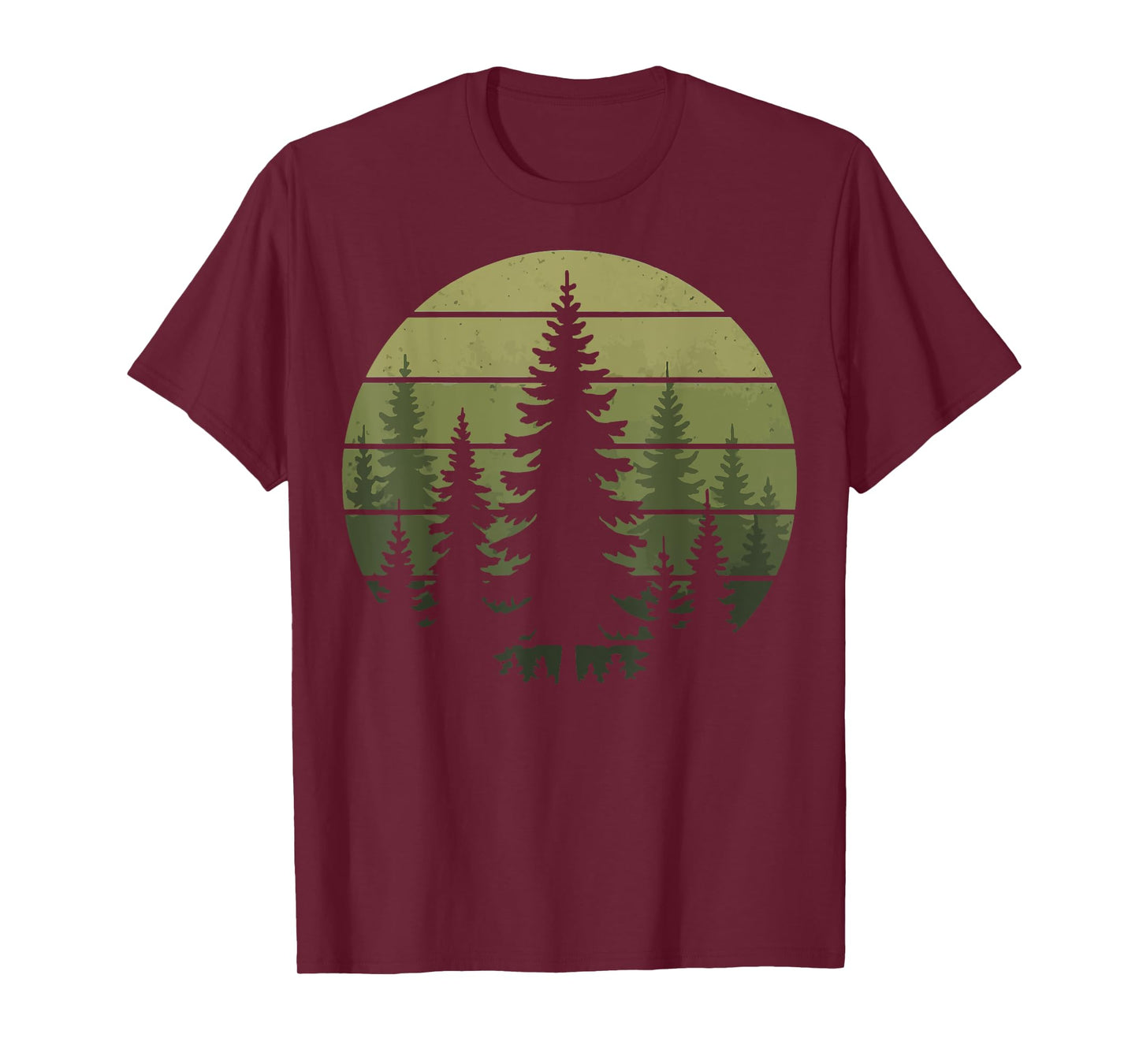Forest Retro Nature Wildlife Outdoor T-Shirt
