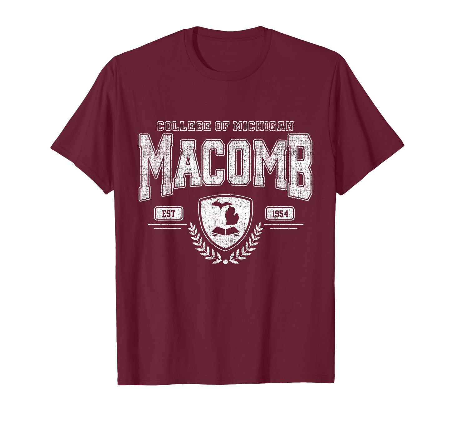 Macomb Arch Retro University Athletic Sports Tee Men Women T-Shirt
