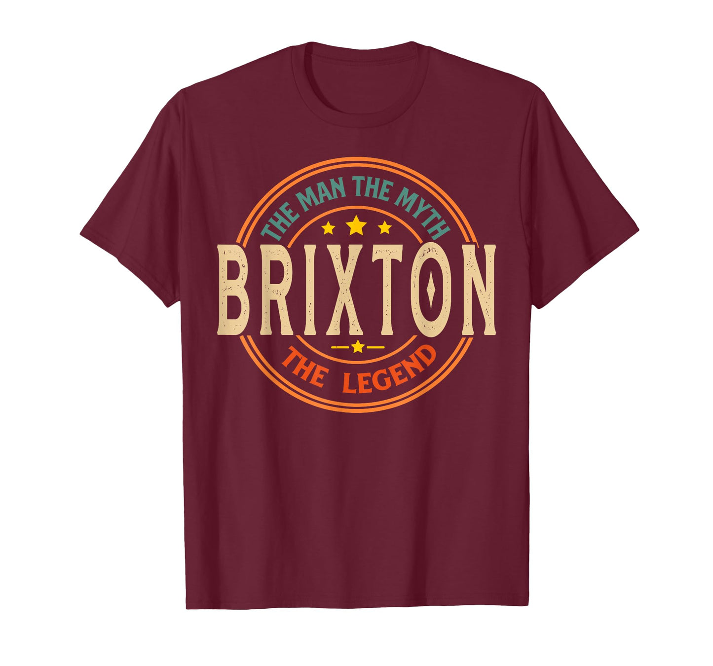 BRIXTON The Man The Myth The Legend Vintage Personalized T-Shirt