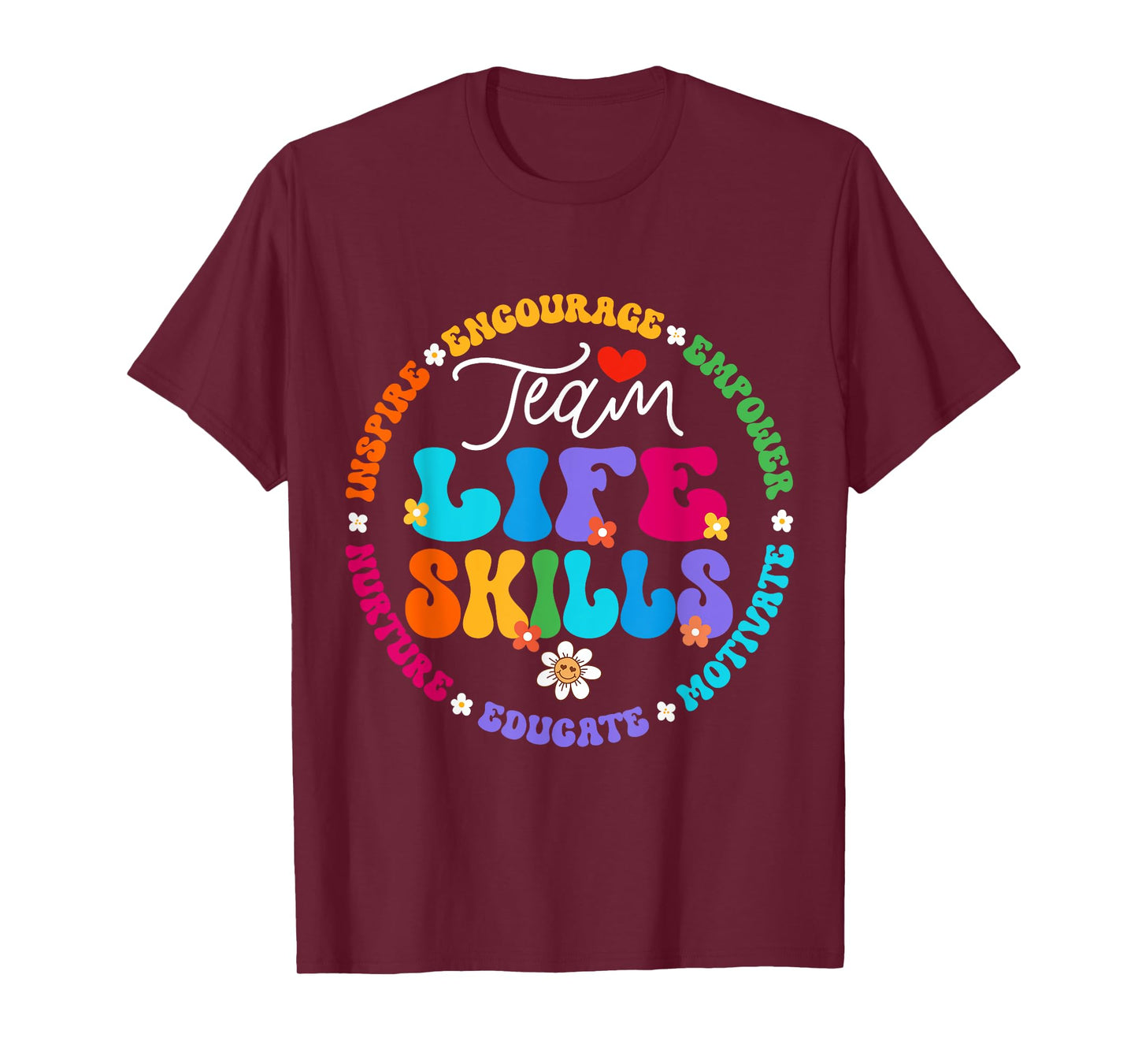Groovy Team Life Skills Teacher Special Ed SPED Squad T-Shirt