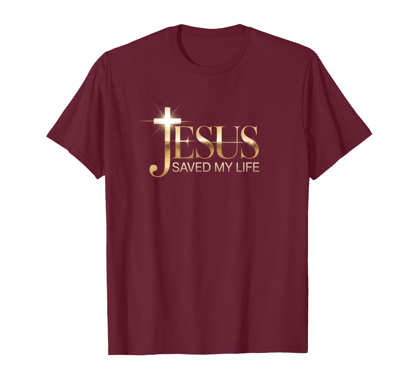 New Jesus Saved My Life Christian Design T-Shirt