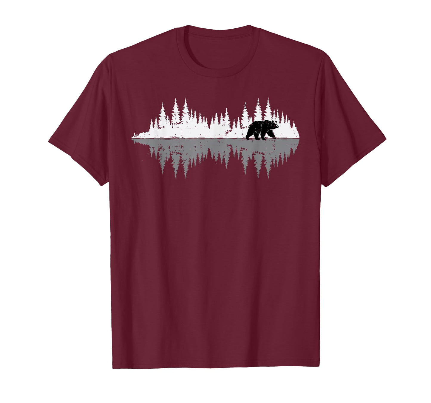 Forest Bear Outdoor Trees Nature Wildlife Men Women Kids T-Shirt