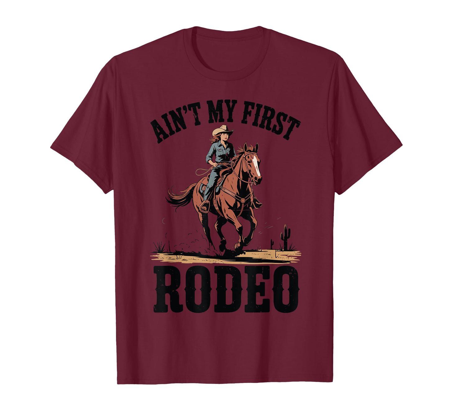 Women This Aint My First Rodeo Toddler Girl Horseback Riding T-Shirt