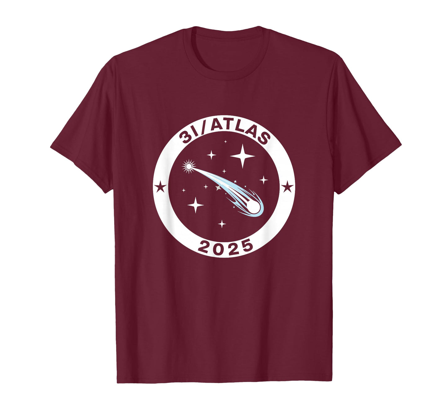 3I/Atlas 2025 Interstellar Comet Space Astronomy Emblem T-Shirt