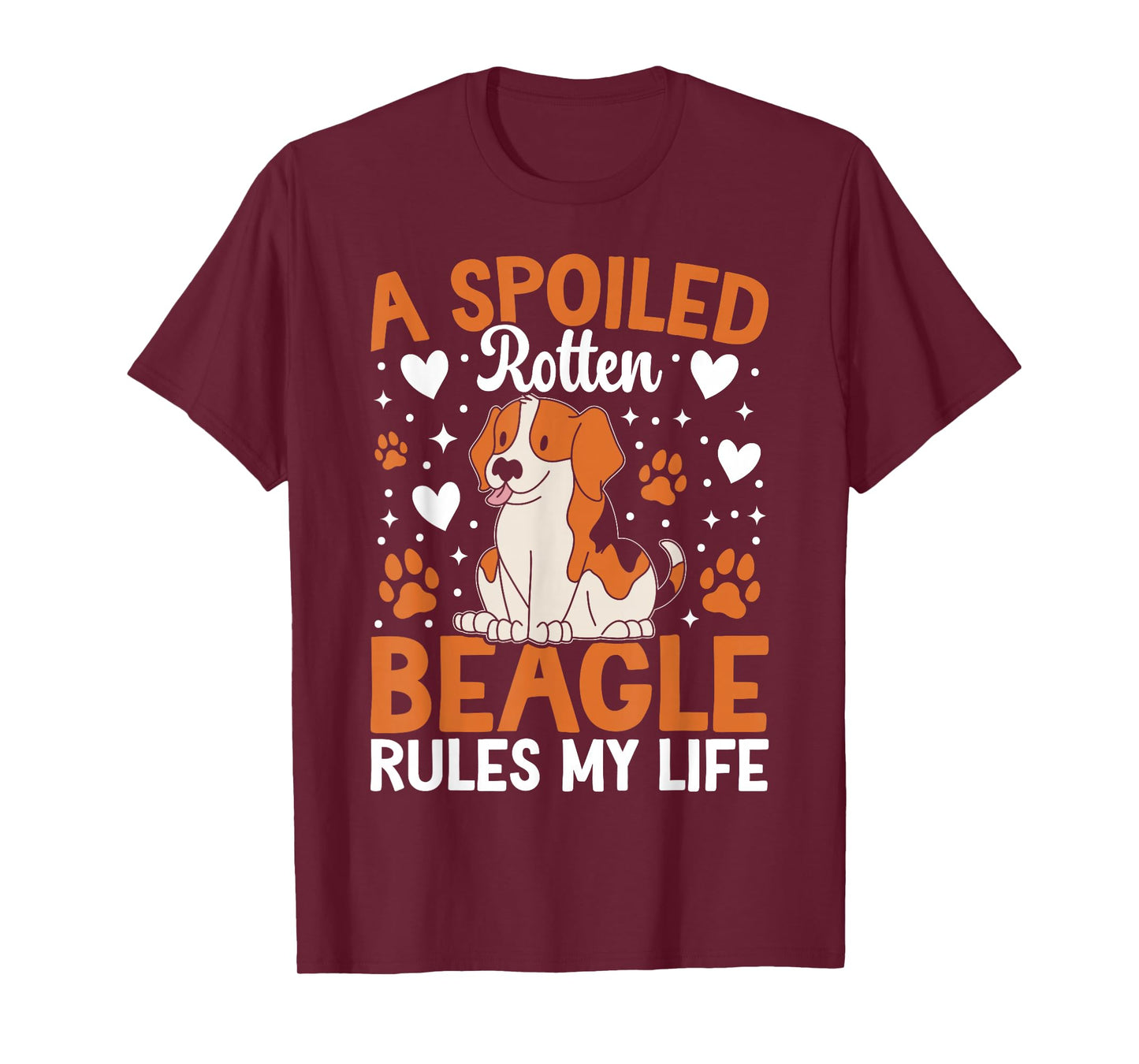 A Spoiled Rotten Beagle Rules My Life T-Shirt