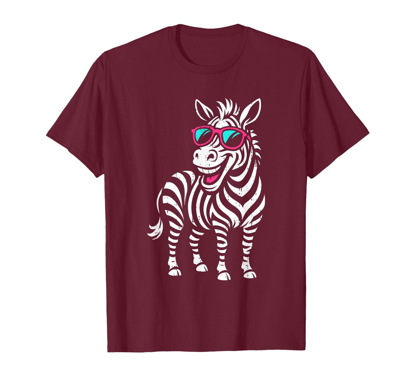 Funny Zebra Sunglasses Zookeeper Wildlife Safari Animal T-Shirt