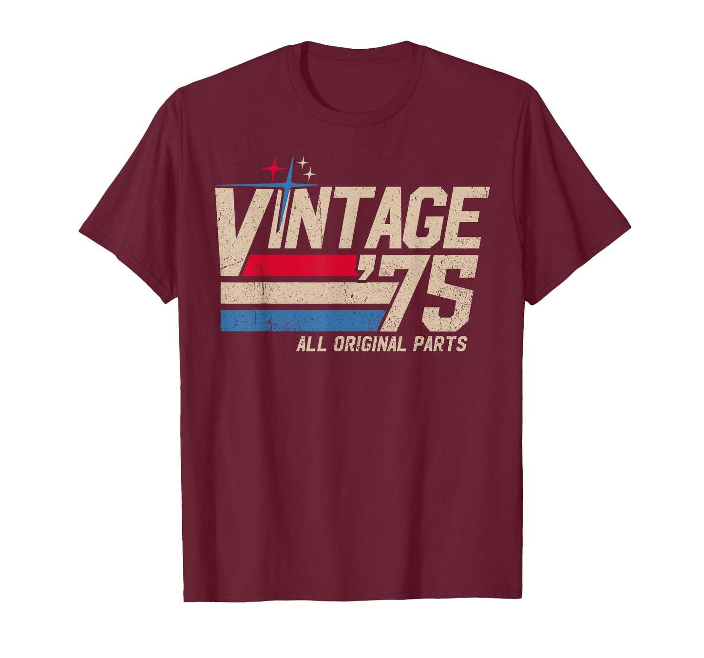 Vintage '75 Retro 50th Birthday for Men Dad USA Since 1975 T-Shirt