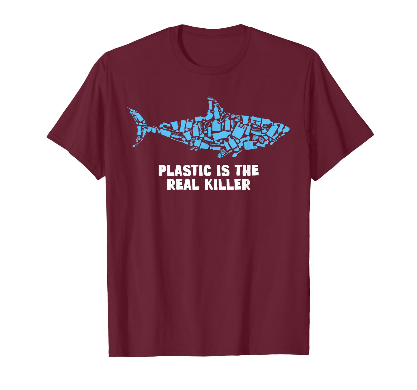 Plastic Is The Real Killer Shark Lover Conservation T-Shirt