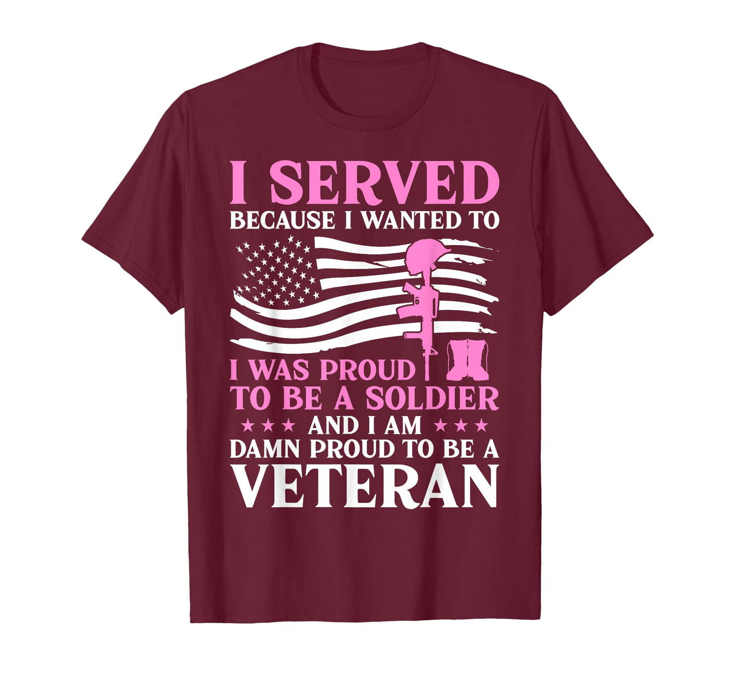 Female Veterans Damn Proud to Be a Veteran Mom Grandma T-Shirt