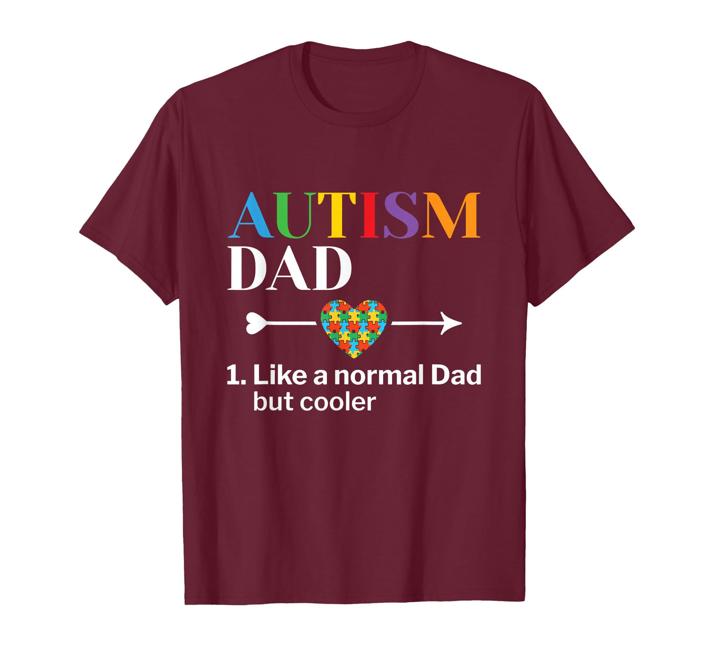 Autism Dad Definition World Autism Awareness Day T-Shirt