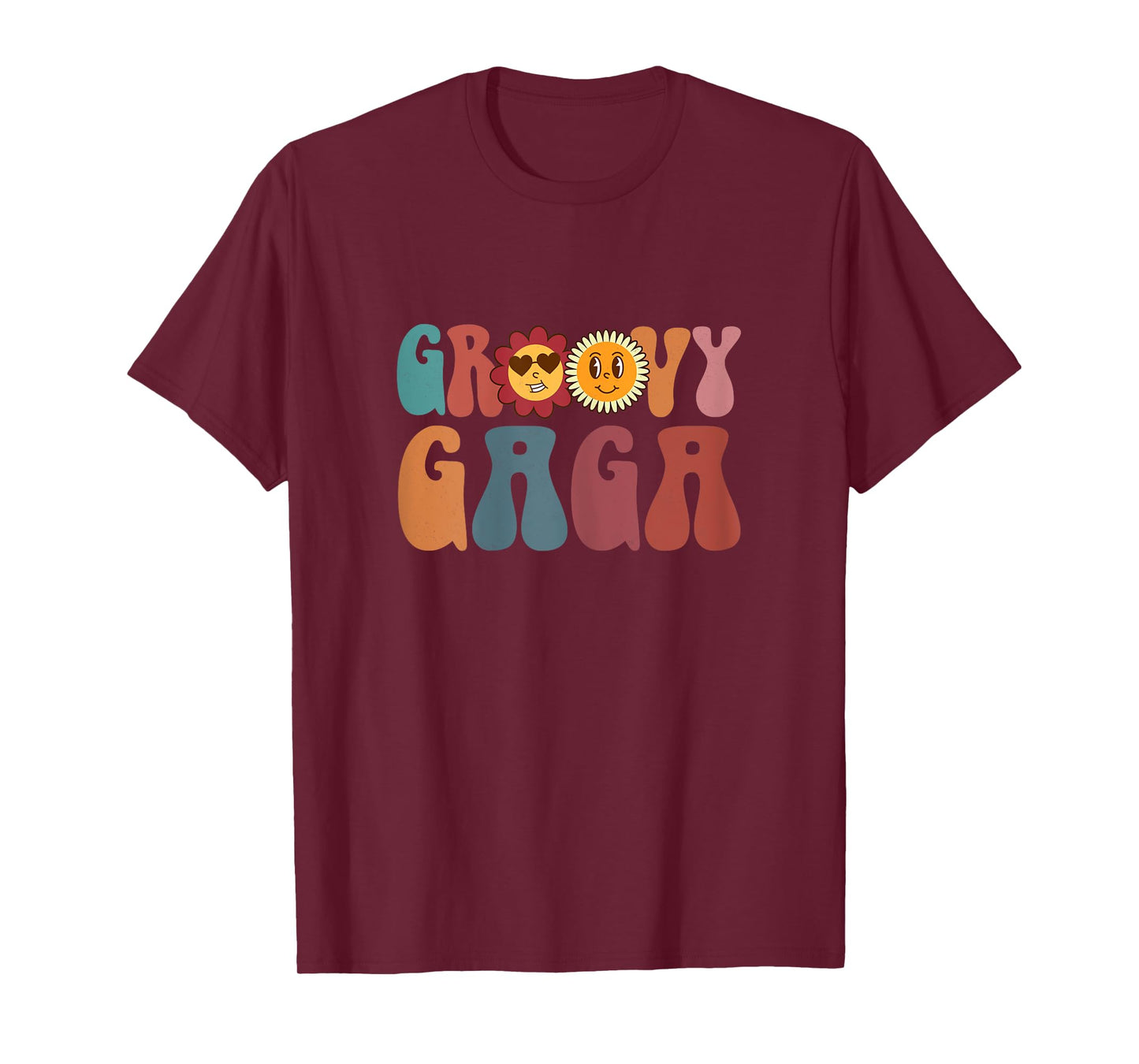 Retro Groovy Gaga Hippie Flower Gifts For Mother's Day T-Shirt