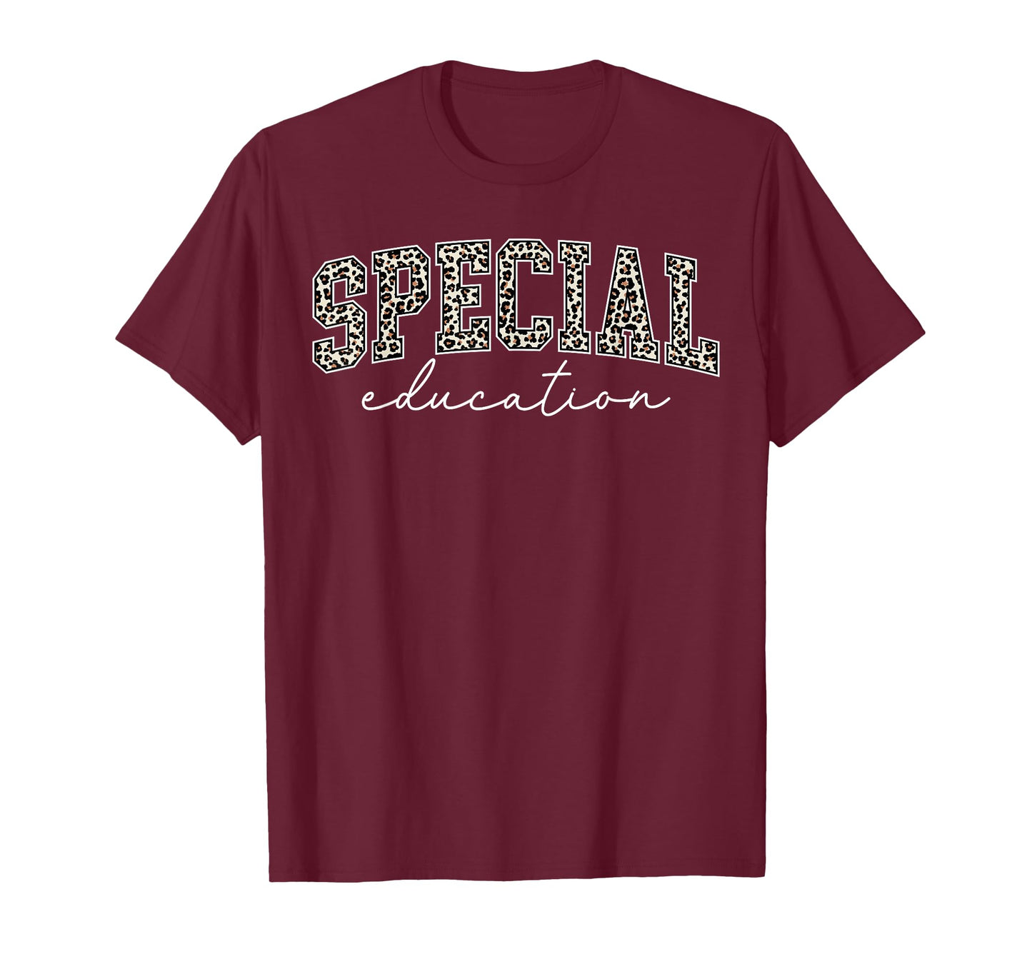 Leopard Special Education Teacher Team SPED Teacher Leopard T-Shirt
