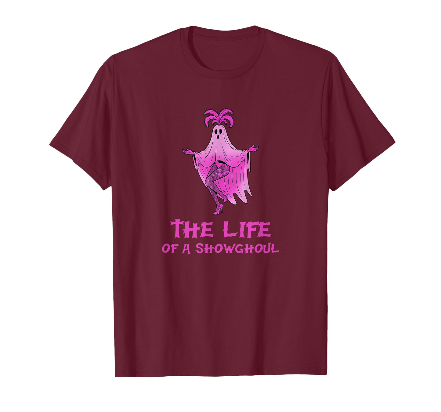 The Life of A Showghoul Retro Skeleton T-Shirt