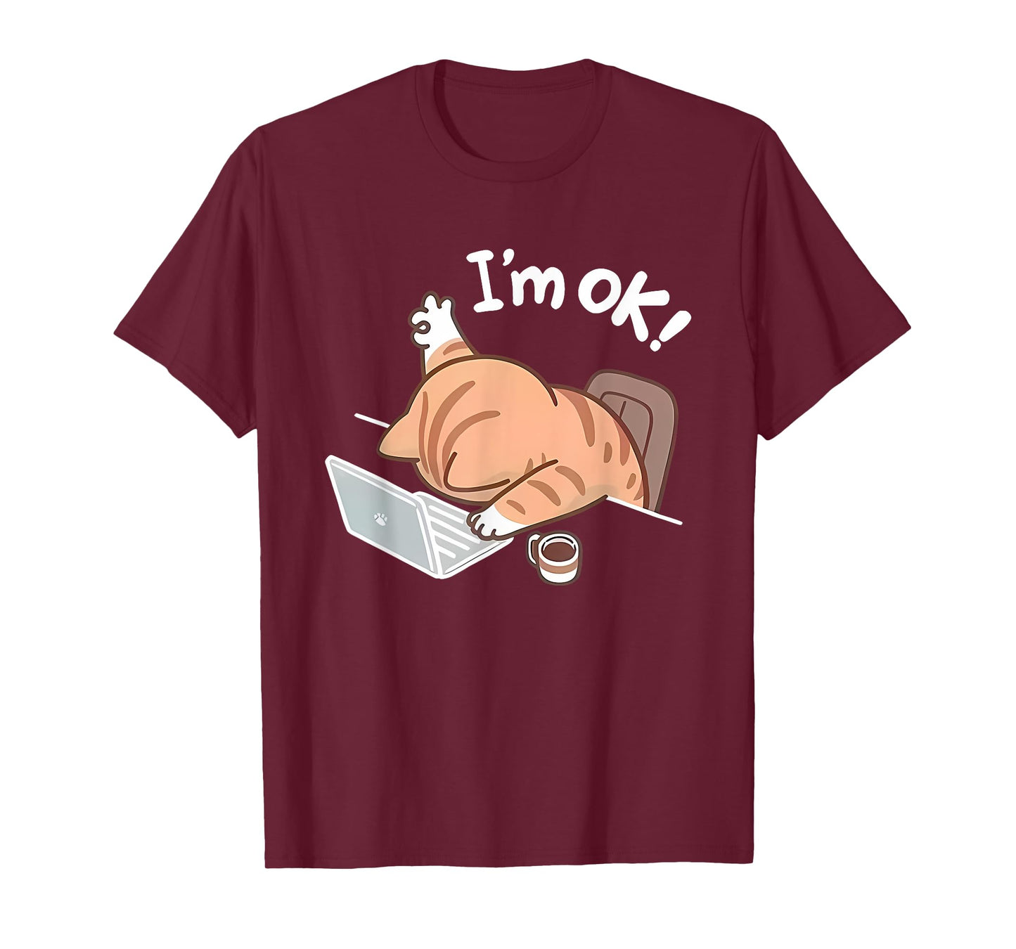 Funny Cat Graphic for Men Or Women Work from Home T-Shirt