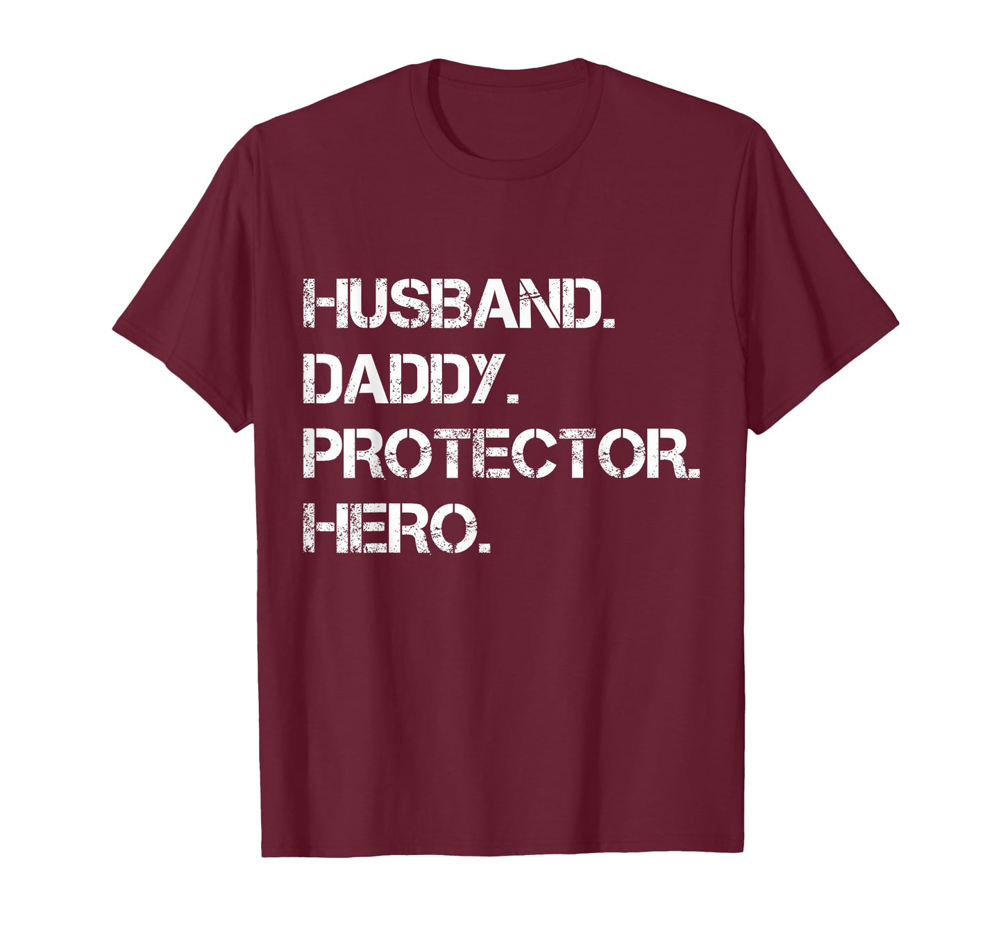 Husband Daddy Protector Hero Funny Father's Day Mens T-Shirt