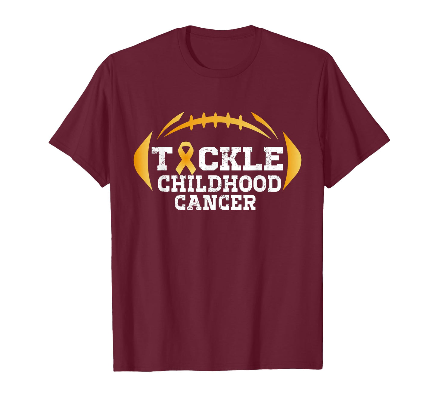 Childhood Tackle Football Childhood Cancer Awareness Women T-Shirt