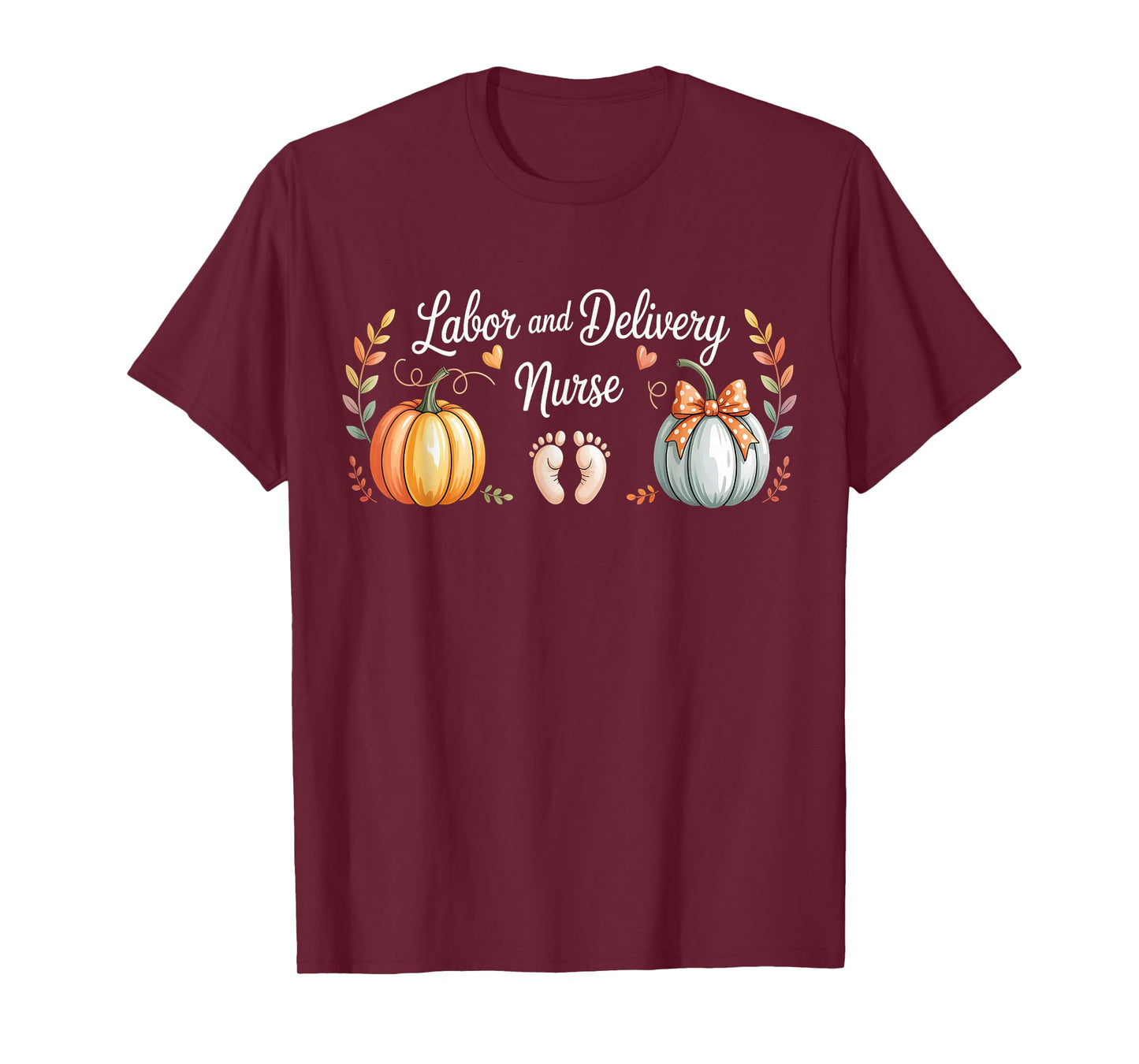 RN Thanksgiving Labor and Delivery Fall LD Nurse Halloween T-Shirt