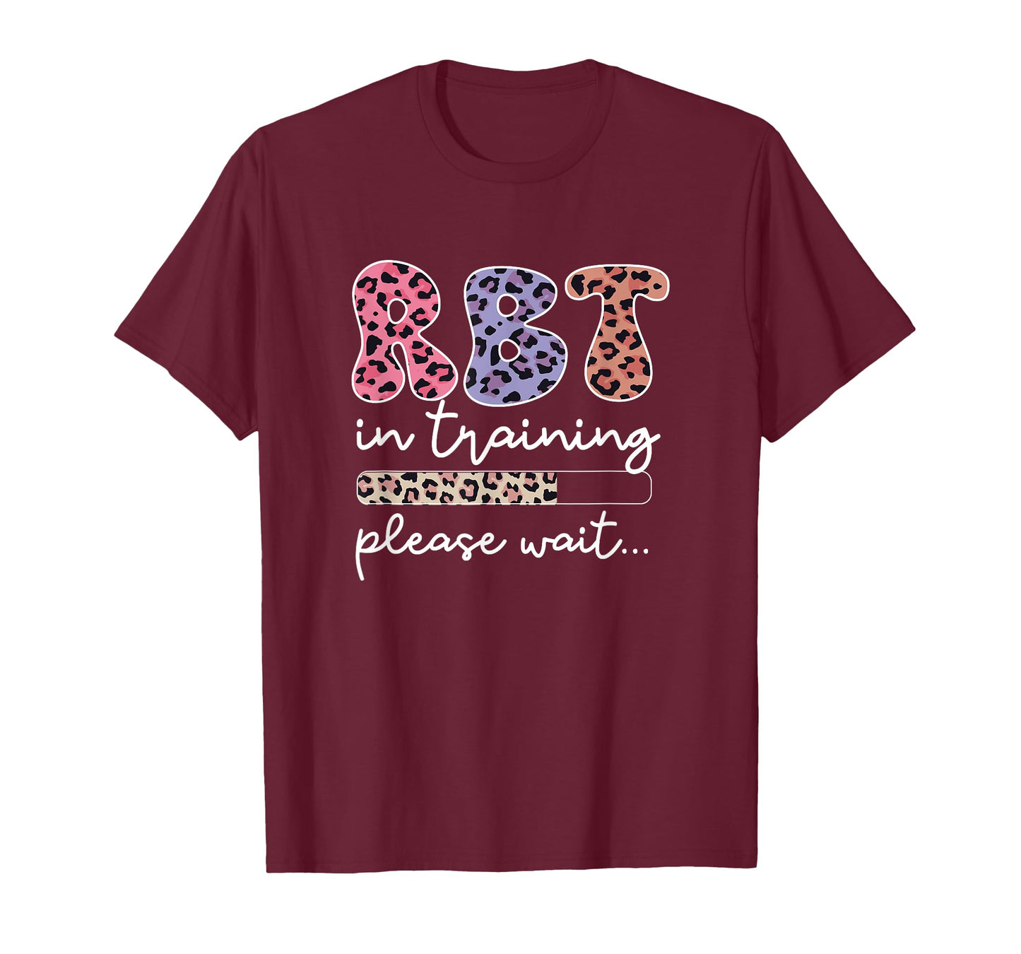 RBT in Training Registered Behavior Technician Leopard Print T-Shirt