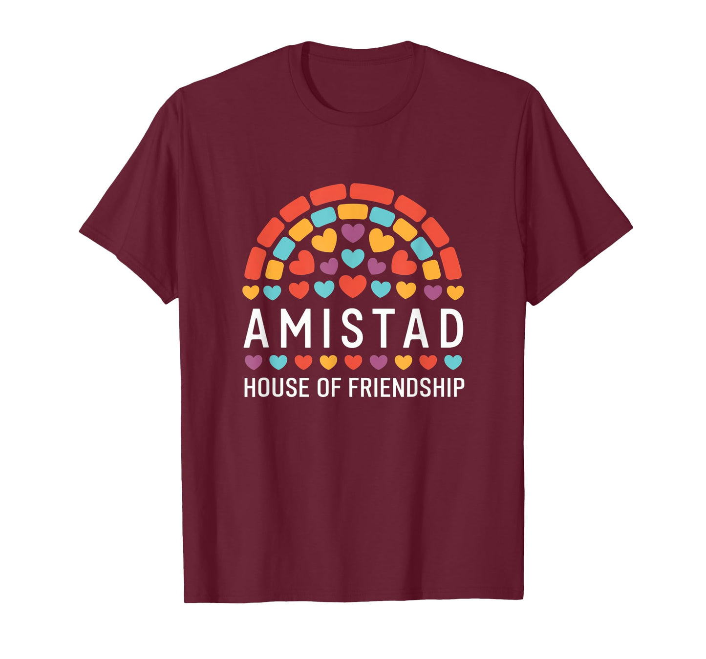 Amistad House Of Friendship Hearts T-Shirt