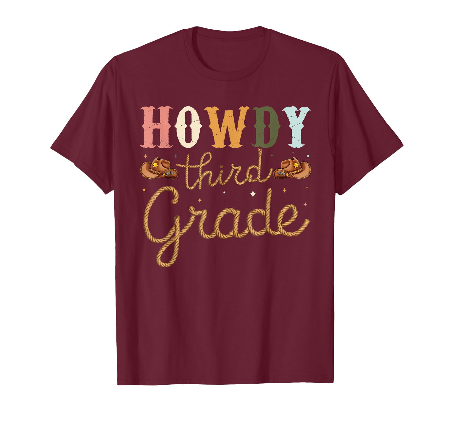 3rd Grade Teacher Rodeo Country Western Howdy Third Grade T-Shirt for Men Women
