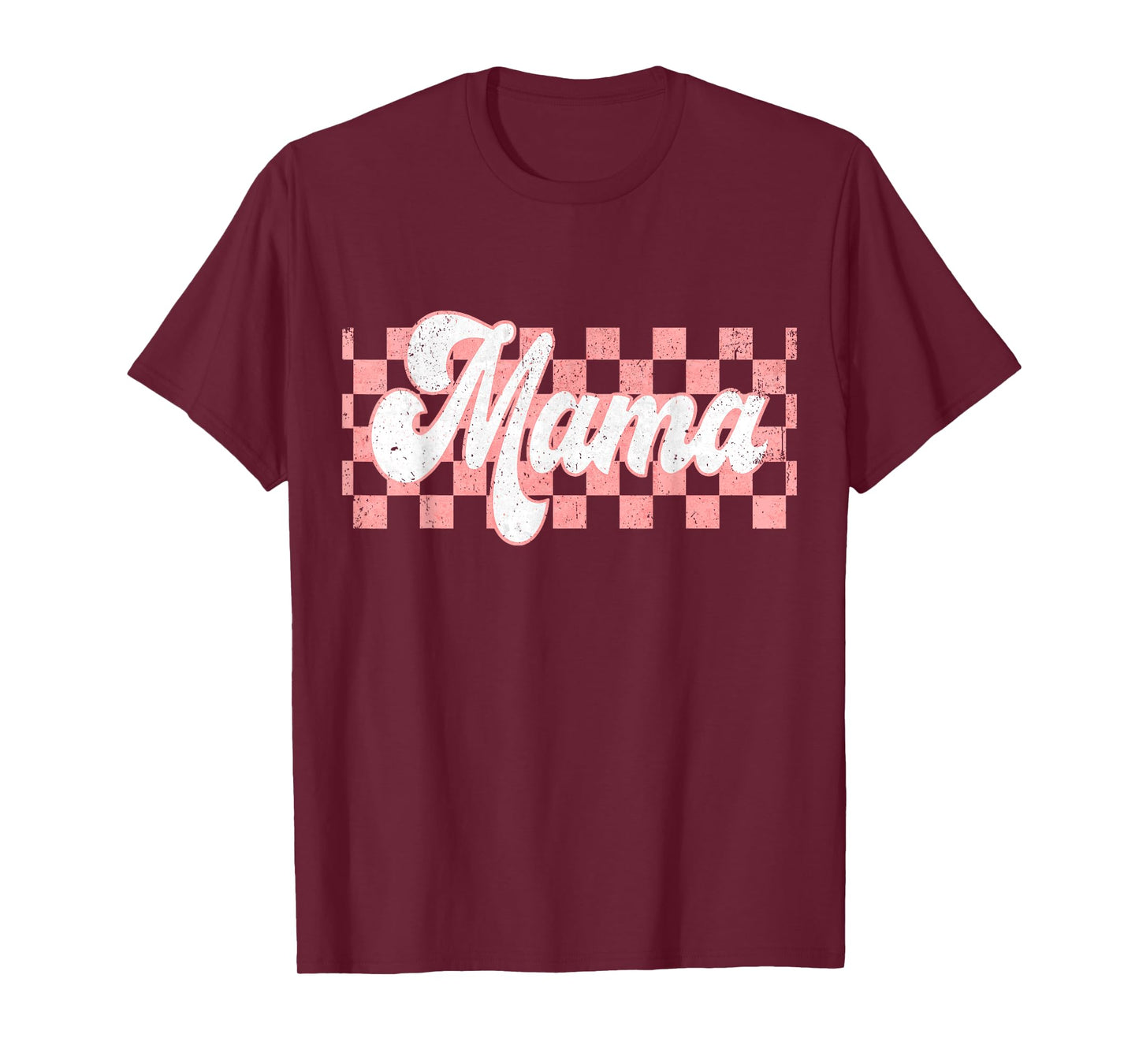 Checkered Mama Retro Mom Life Women Mothers Day New Mom T-Shirt