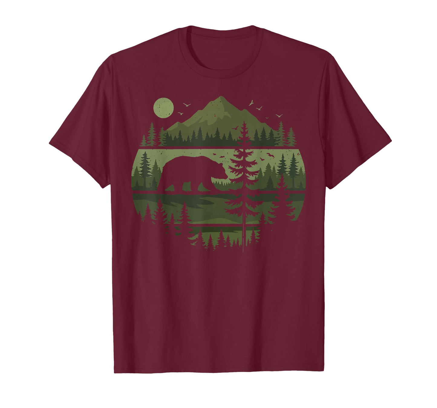 Forest Retro Nature Wildlife Outdoor T-Shirt