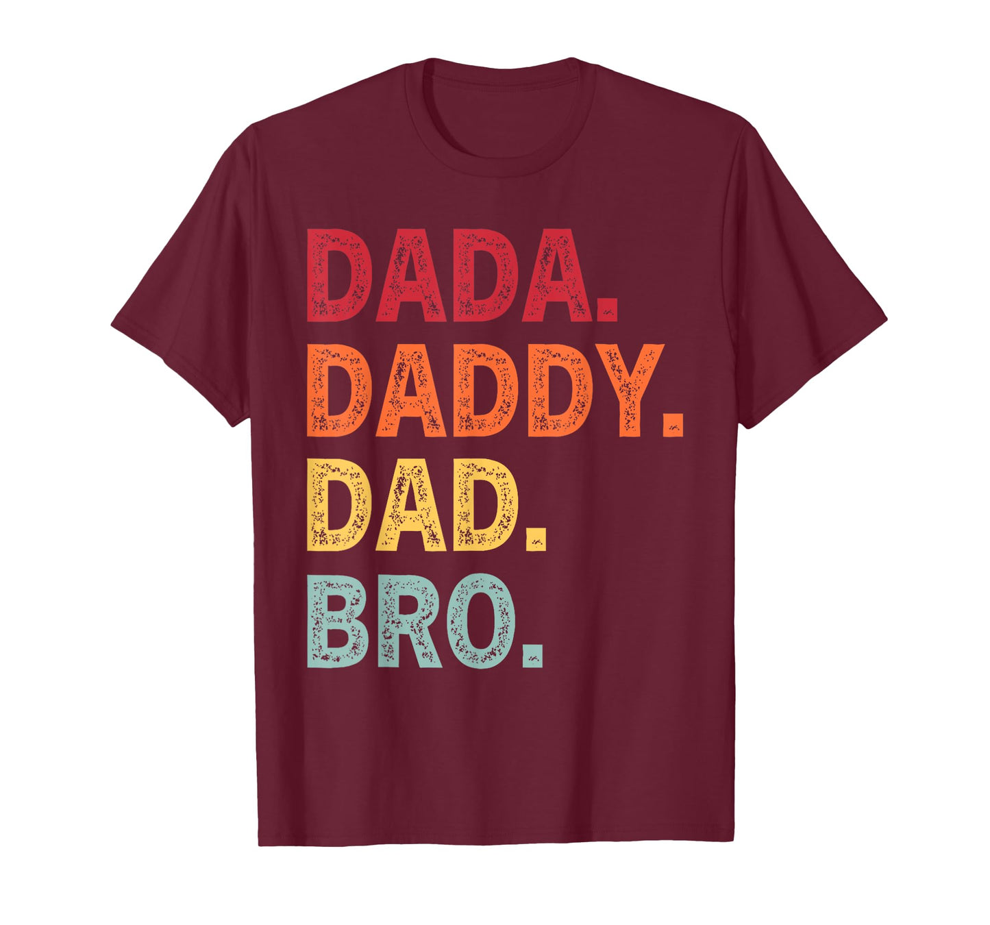 Retro Dada Daddy Dad Bro Funny Fathers Day Retro Vintage T-Shirt